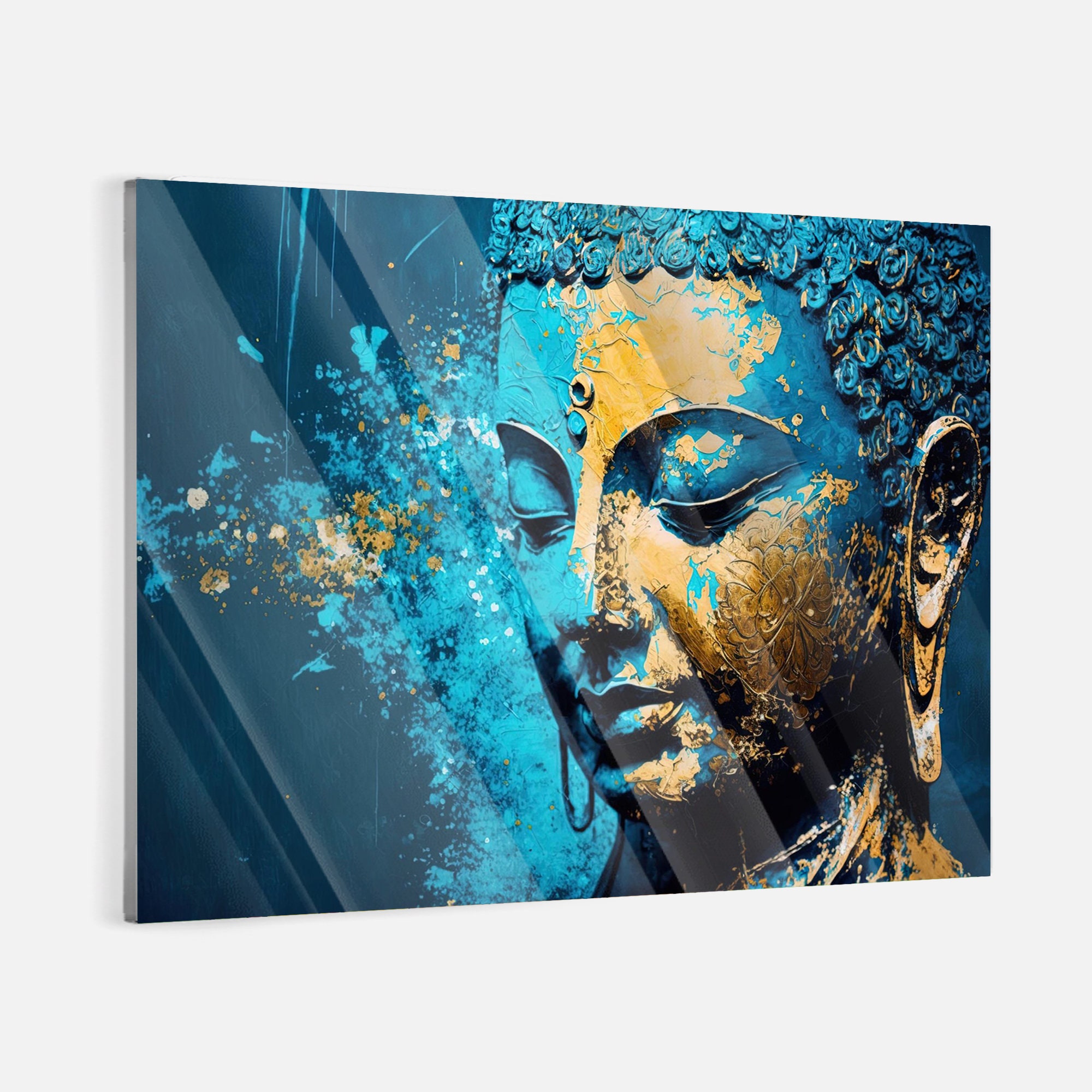 Canvas Print Poster Acrylic Pop Art Buddhism Gautam Buddha Wall