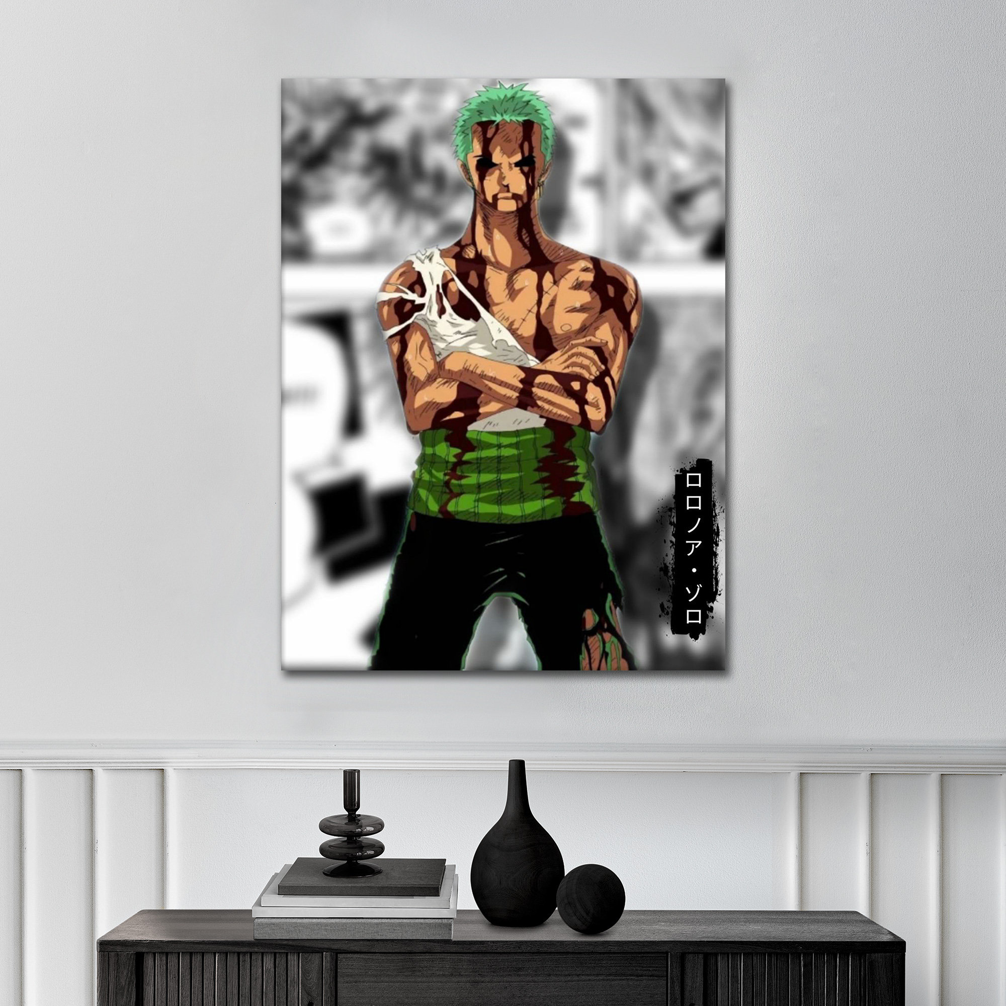 Canvas Picture Poster Acrylic Pop Art Rorona Zoro One Piece
