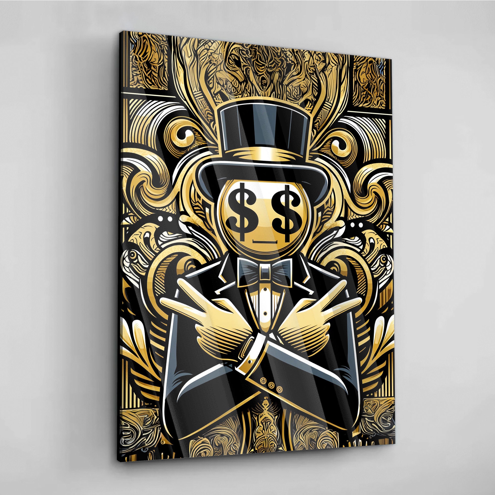 mpresson sur tole Monopoly Money Lvng Room mage XXL - Etsy France