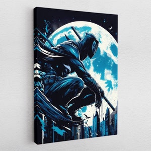 Póster con imagen en lienzo, arte pop acrílico, póster de Spwan, sala de juegos, Impresión de pared, decoración atística de pared de superhéroe, pintura
