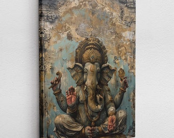 Obraz na płótnie plakat akrylowy pop-art buddyzm Ganesha słoń sanktuarium Budda