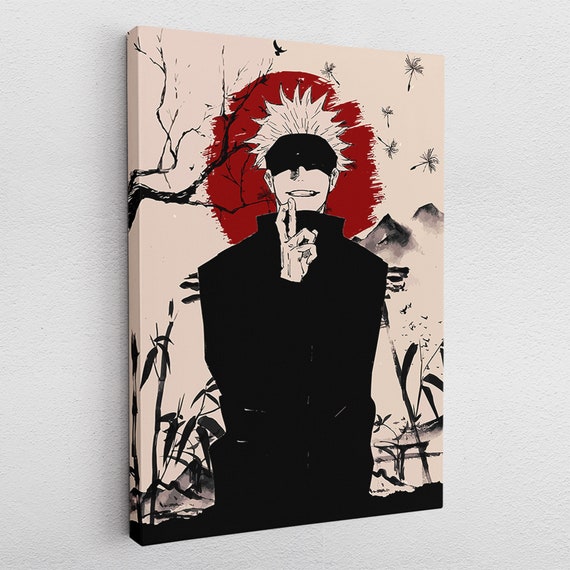 Canvas Picture Poster Acrylic Glass Pop Art Gojo Satoru Anime