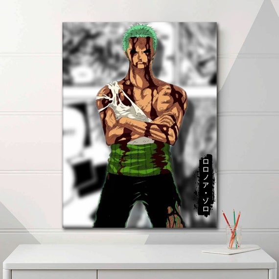 Canvas Picture Poster Acrylic Pop Art Rorona Zoro One Piece