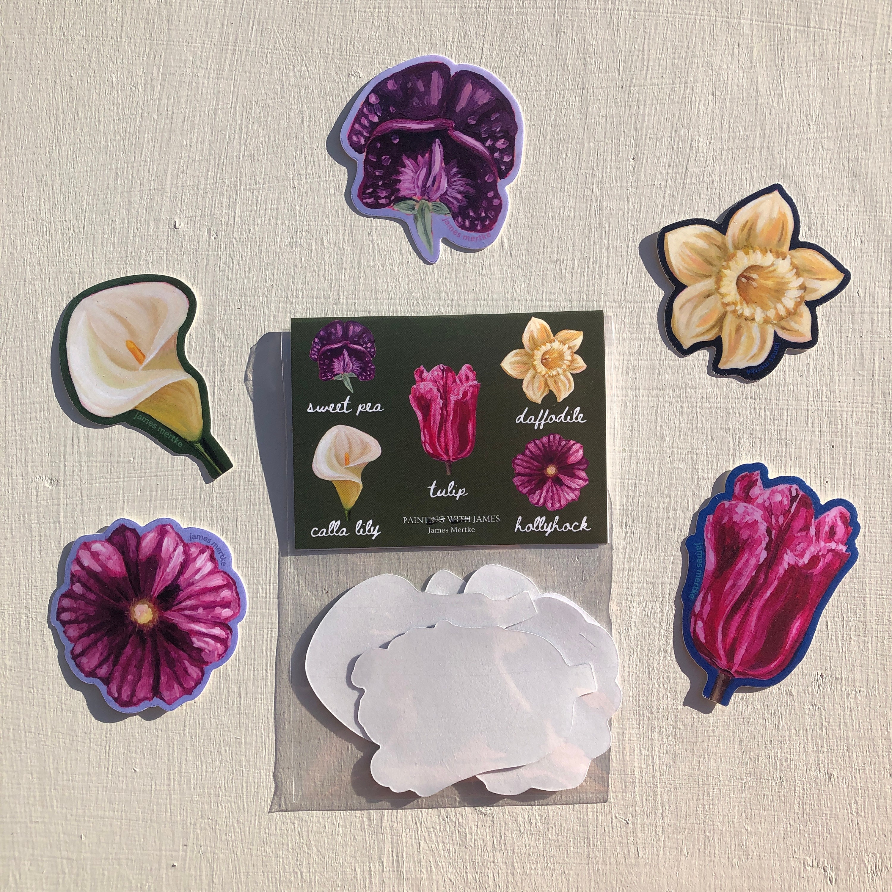 Bloom Flower Floral Spring Sticker Pack - 5 Stickers 2.5-3" - Etsy