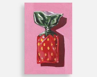 Strawberry Candy POSTCARD PRINT