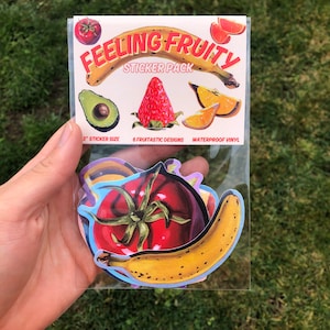 Feeling Fruity Sticker Pack 6 Stickers 3-4 image 1