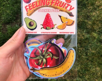 Feeling Fruity Sticker Pack - 6 Stickers 3-4"