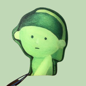 Smiski Glow in The Dark Vinyl Sticker