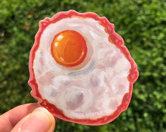 Fried Egg Vinyl Sticker