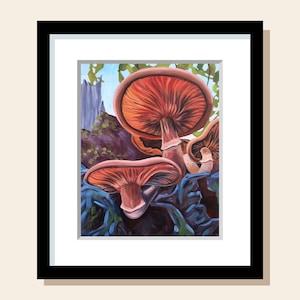Majestic Mushrooms Art Print