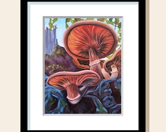 Majestic Mushrooms Art Print