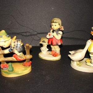 6 Vintage Hummel Figurines Made in Hong Kong