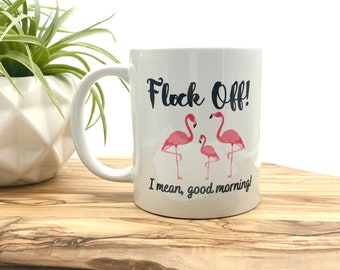12oz Ceramic Funny Flamingo Coffee Mug