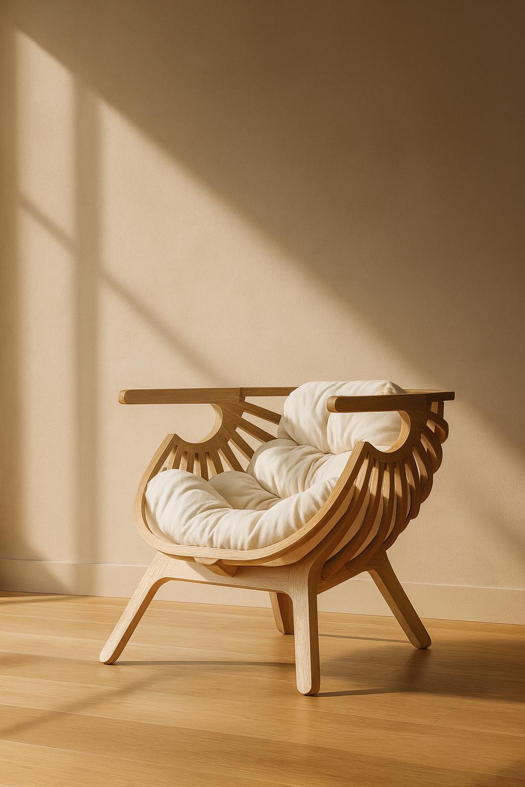 Wooden Luxury Design Armchair, Modern Relax Chair, Premium Home ...