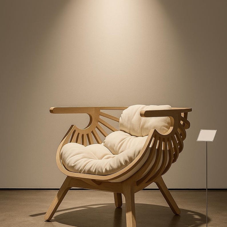 Wooden Luxury Design Armchair, Modern Relax Chair, Premium Home ...