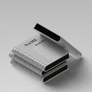 Laser Cut Flex Book Box - Flexible Locking Case in Plywood, Decorative Laser Cut Book Box & Flexible Storage Solution in Digital Files