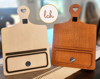 Interchangeable wooden Breadboard Stands - Laser Cut, Hand Painted, Ready-to-Use, Celebrate Every Occasion (inserts sold separately)