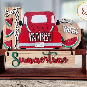 Sweet Summer Vibes: Watermelon Shelf Sitter Insert for a Refreshing Décor (Insert Only)