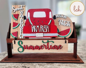 Sweet Summer Vibes: Watermelon Shelf Sitter Insert for a Refreshing Décor (Insert Only)