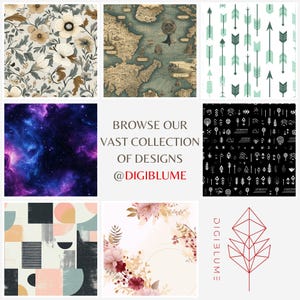 Vintage Map Patterns | Seamless Antique Cartography Designs | Fantasy ...