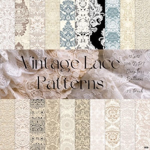 Vintage Lace Seamless Pattern for Elegant Crafts & Fabrics
