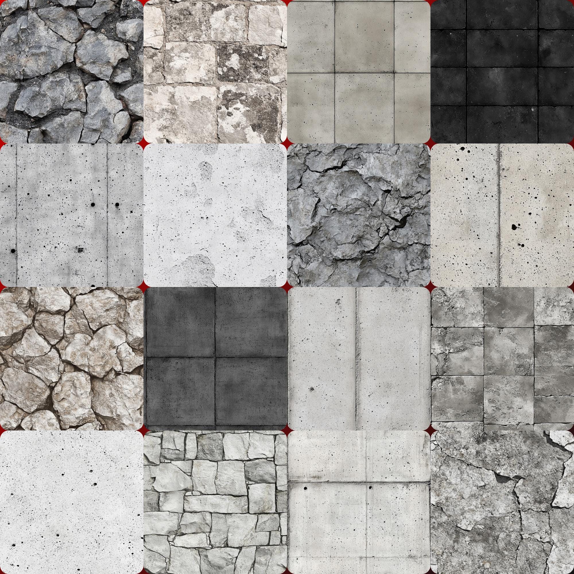 Seamless Concrete Texture Digital Paper Industrial Stone Background for ...