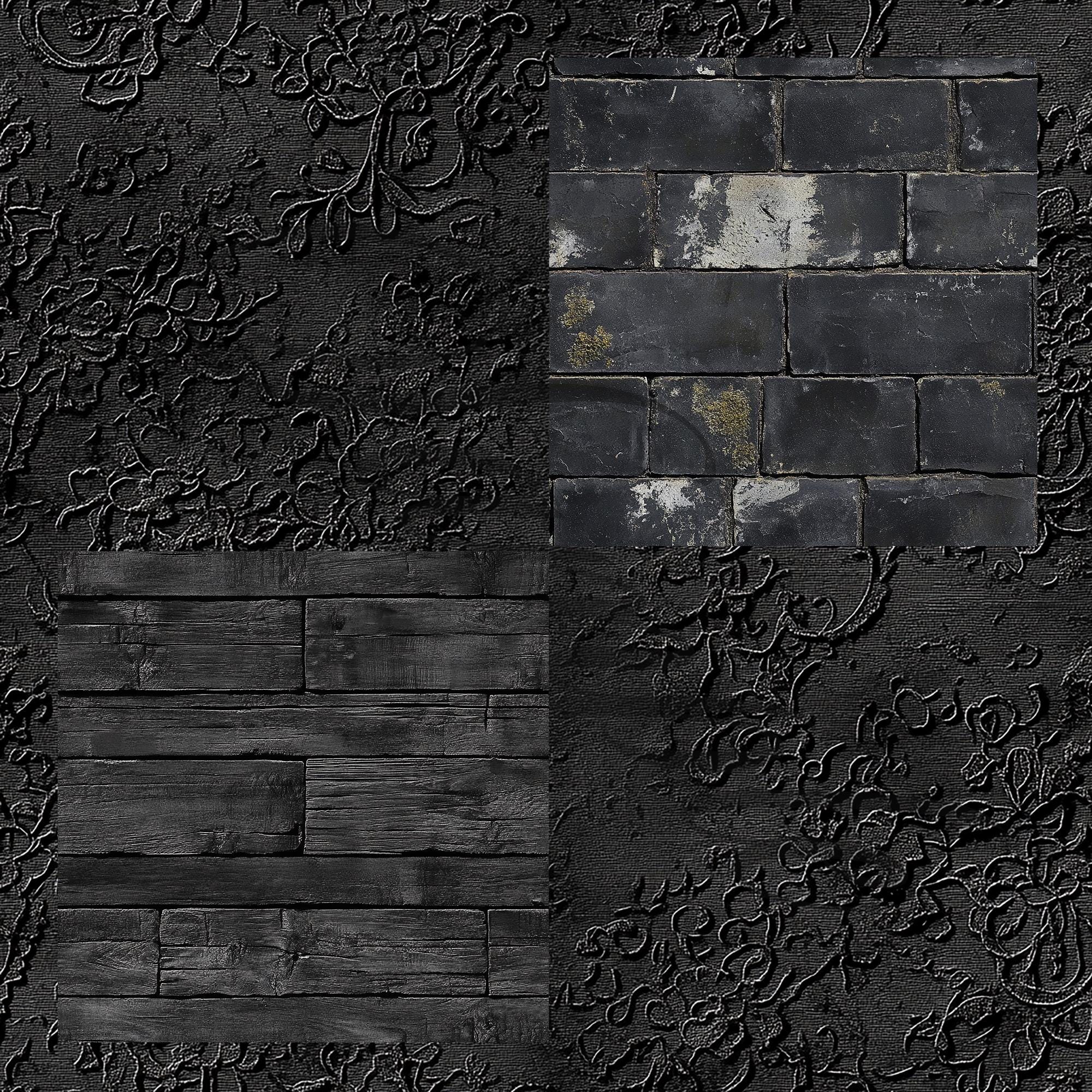 Black Vintage Texture Seamless Design for Classical Aesthetic - Etsy ...