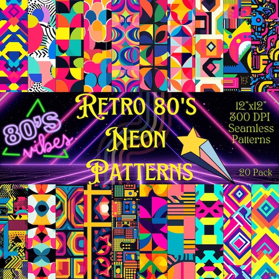 80s Patterns And Colors