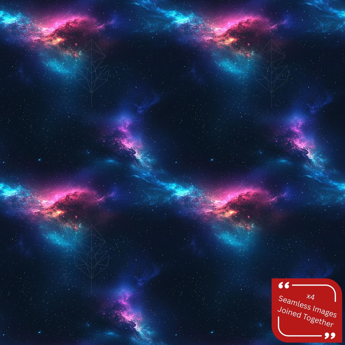 Galaxy Scrapbook Paper Bundle Seamless Starry Sky Patterns Celestial ...