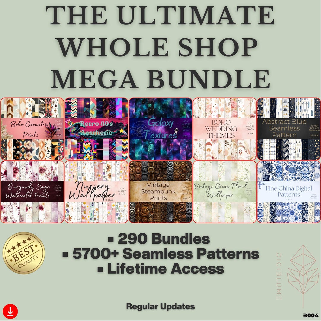 5000+ Digital Paper Patterns: Seamless Textures & Backgrounds (digital ...