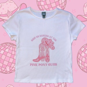 Pink Pony Club Chappell Roan Baby Tee or Ultra Cropped Tanktop