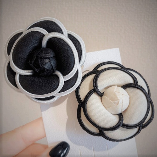 Fabric Camellia Flower Brooches for Suit Sweater Corsage Lapel Pins Luxury Jewelry Accessories Perfect gift for someone special