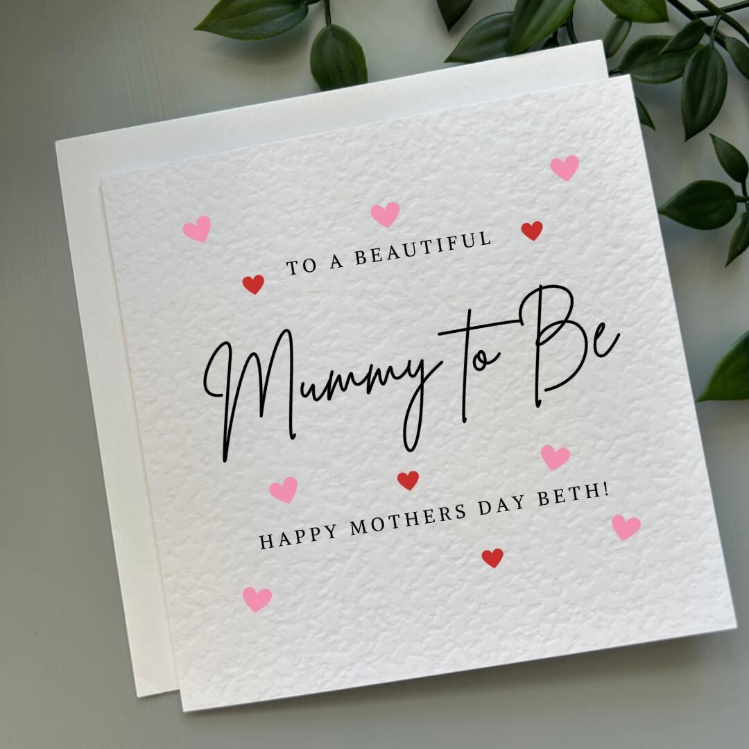 Beautiful Mummy to Be Mothers Day Card Mothers Day Card From the Bump ...