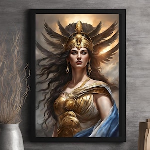 Nemesis Greek Goddess Art Print: Mythology Wall Decor (Digital Poster)