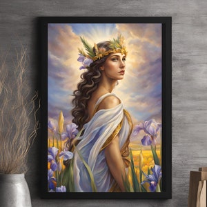 Greek Goddess Iris Art Print: Mythology Wall Decor (Digital Download)