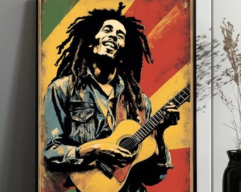 多様な Bob Art . Background Rastafarian and Lion Jamaica, Marley, コレクション