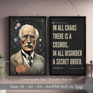 Carl Jung Quote Art Prints: Intellectual Home Decor (Digital Download)