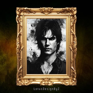 Damon Art Print, Damon Wall Art, Damon Print, Salvatore Brothers, Damon Picture, Damon Poster, Damon Picture