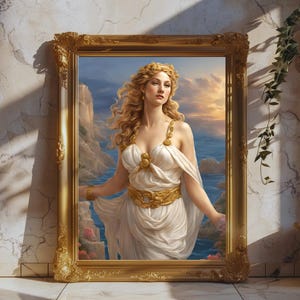Aphrodite Art Print: Vintage Greek Goddess Poster (Digital Download)