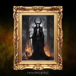 Hades Dark Art Print: Gothic Greek Mythology Poster (Digital Download)