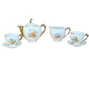 Mid Century Vintage Miniature Tea Set