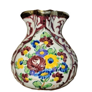 Henri Bequet Quaregnon Belgium Pottery Pitcher - 1940s