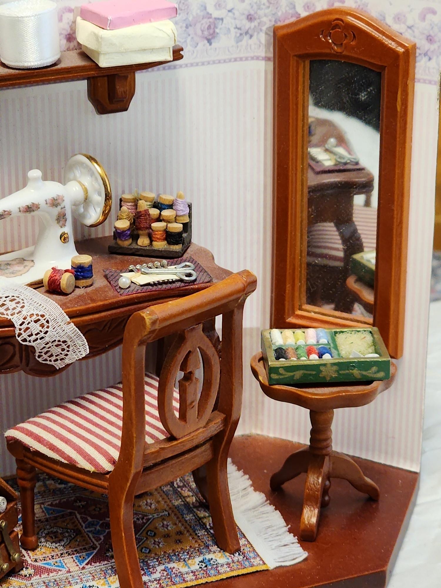 Vintage Reutter Porzellan Miniature Doll House Sewing Room - Etsy