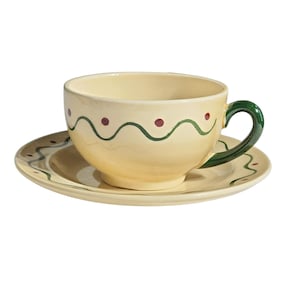 Midcentury Metlox Poppytrail California Provincial Teacup and Saucer Set