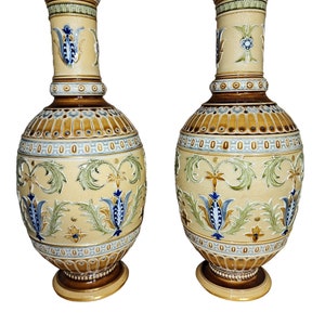 Villeroy & Boch Mettlach Pair Vases