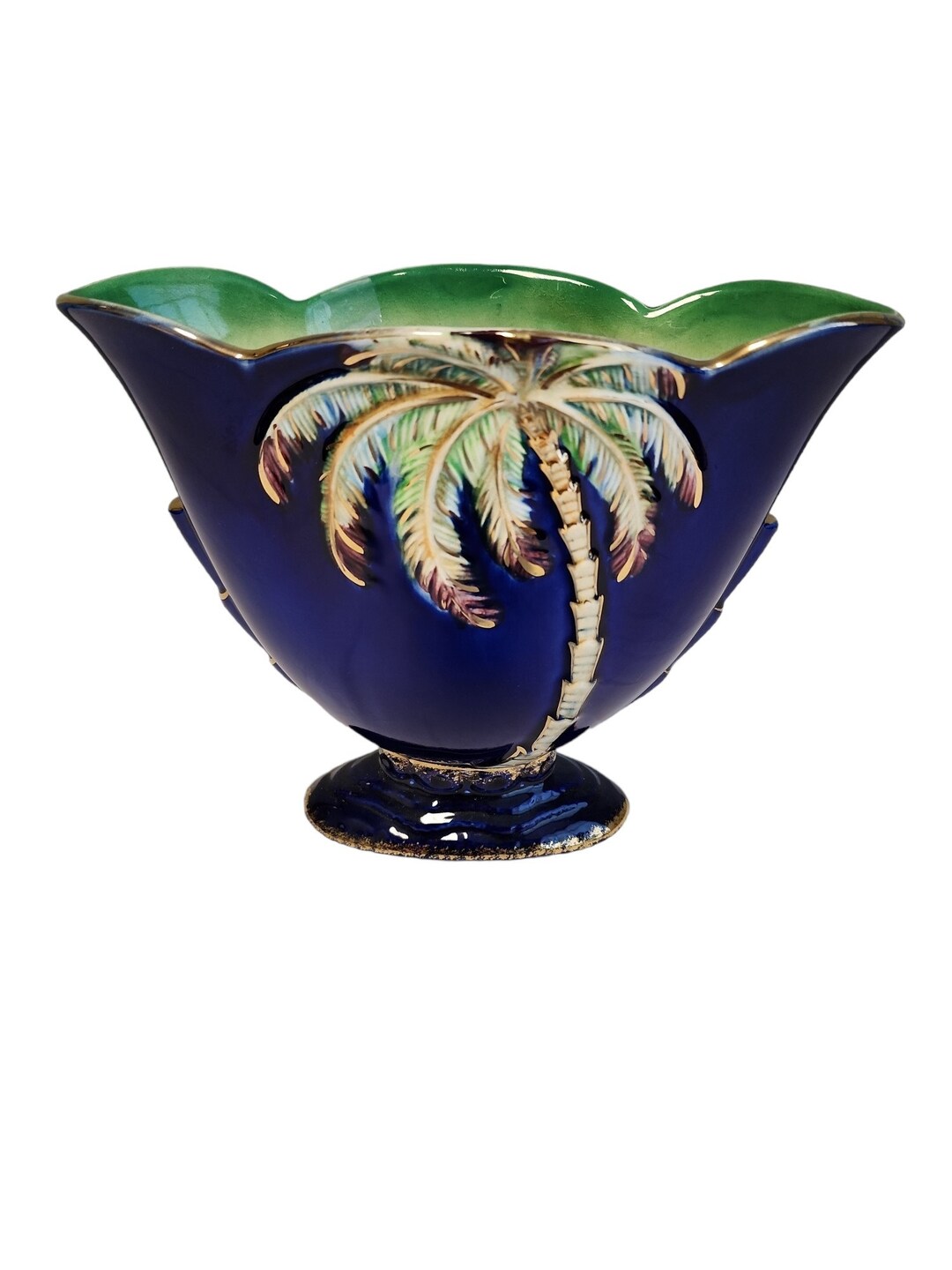 Beswick Palm Tree Vase Albert Hallam Design Etsy