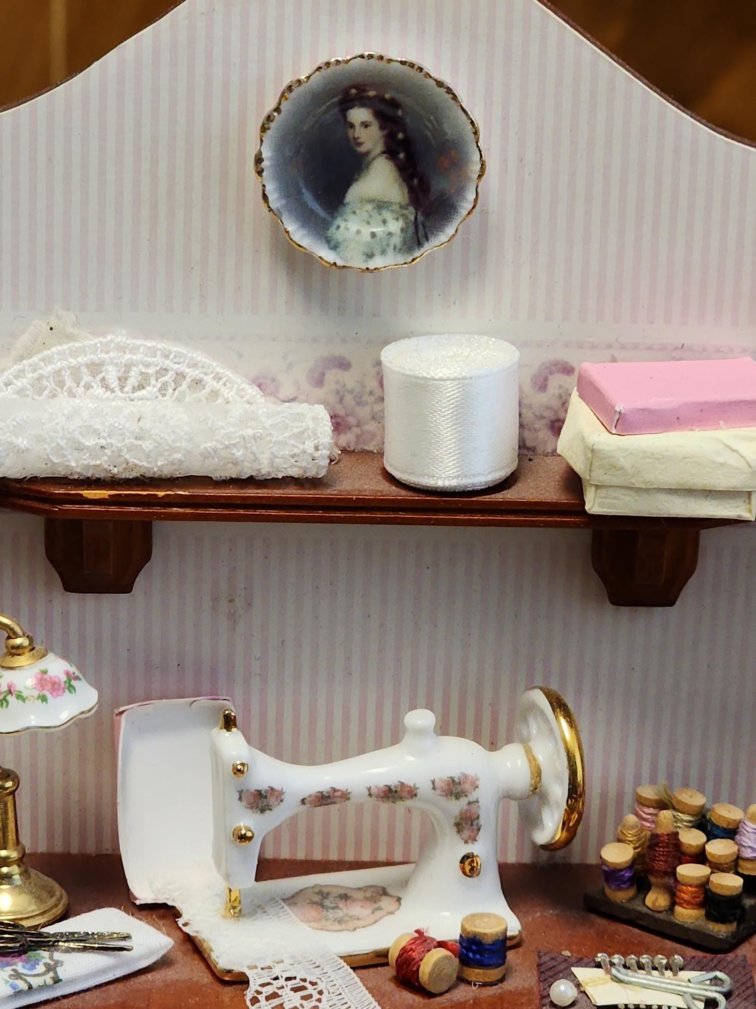 Vintage Reutter Porzellan Miniature Doll House Sewing Room - Etsy