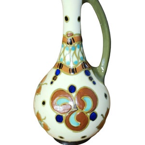 Pzh Royal Zuid Gouda Holland Floral Jug 1920s