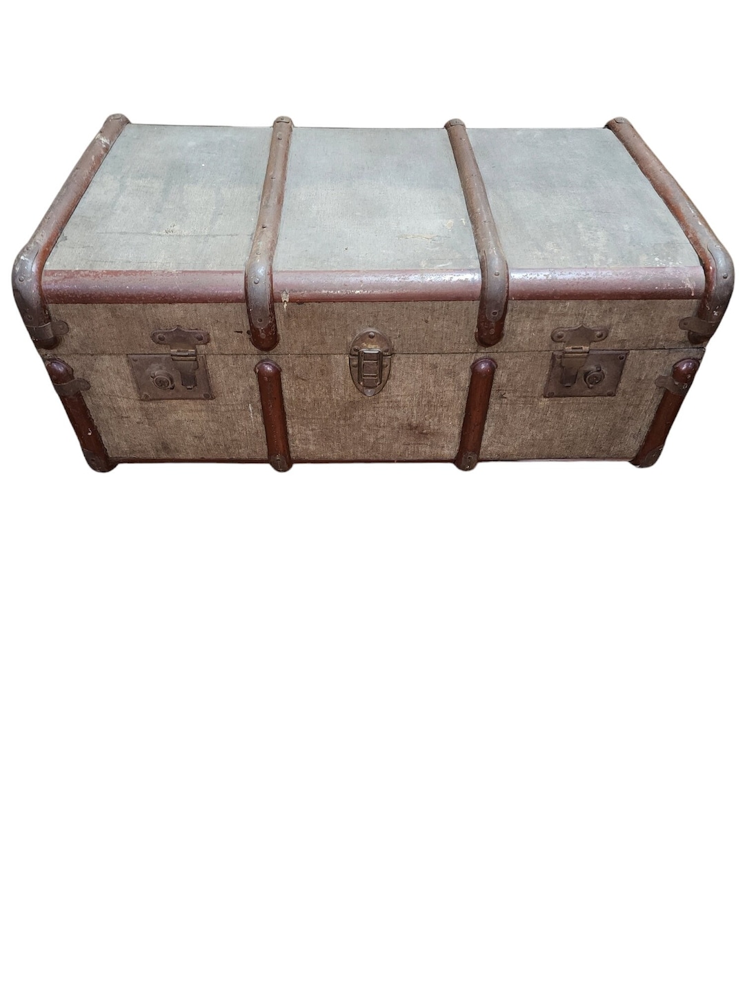 1930s English Drawco Steel Banded Hardshell Travel Trunk - Etsy