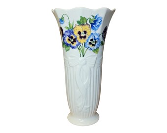 Belleek Irish Floral Vase